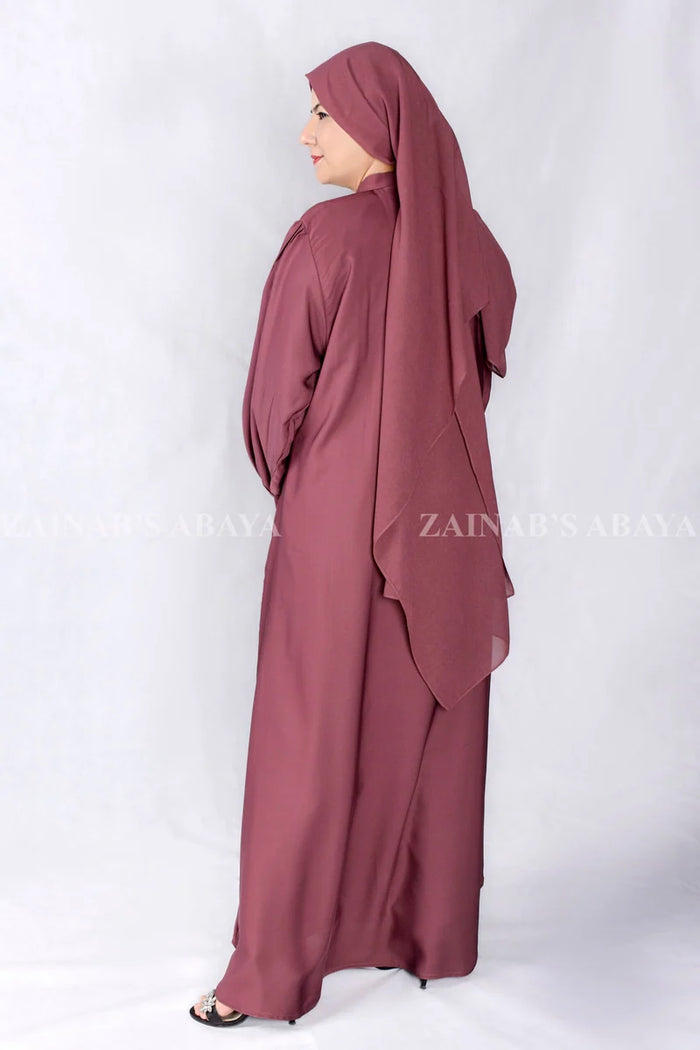 Maxi Abaya with Stylish Cuff Design OL-1044 front view | Zainab Designer Abaya