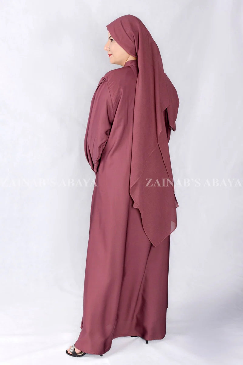 Maxi Abaya with Stylish Cuff Design OL-1044 front view | Zainab Designer Abaya
