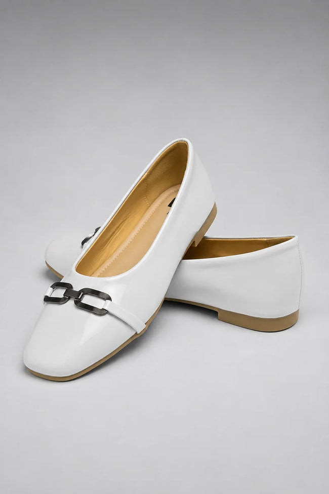 Glossy Patent Buckle Pumps Z-411