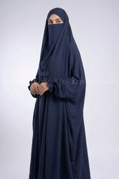 Navy Colored Nigar Jilbab for Women OL-1081