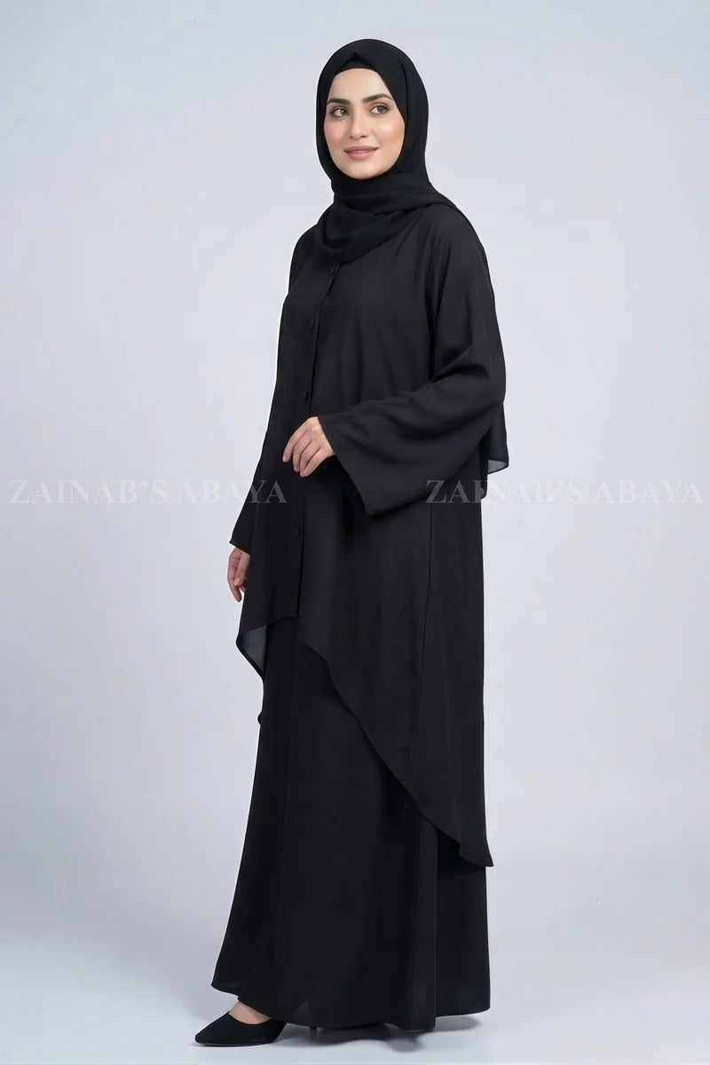 Premium Nida Co-Ord Set Abaya for Women OL-1159 product view 1 | Zainab Designer Abaya
