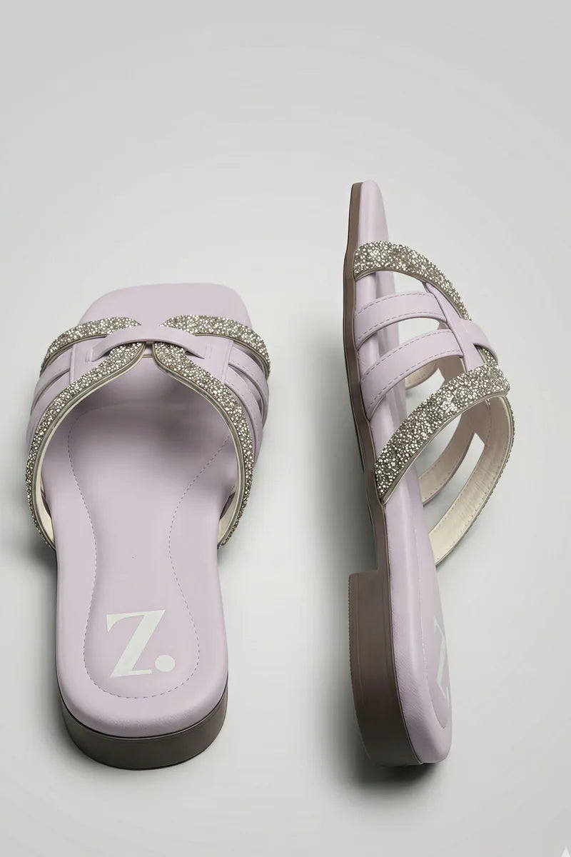 Formal Women Flats Slipper Z-112 – Lavender additional view 2 | Zainab Designer Abaya