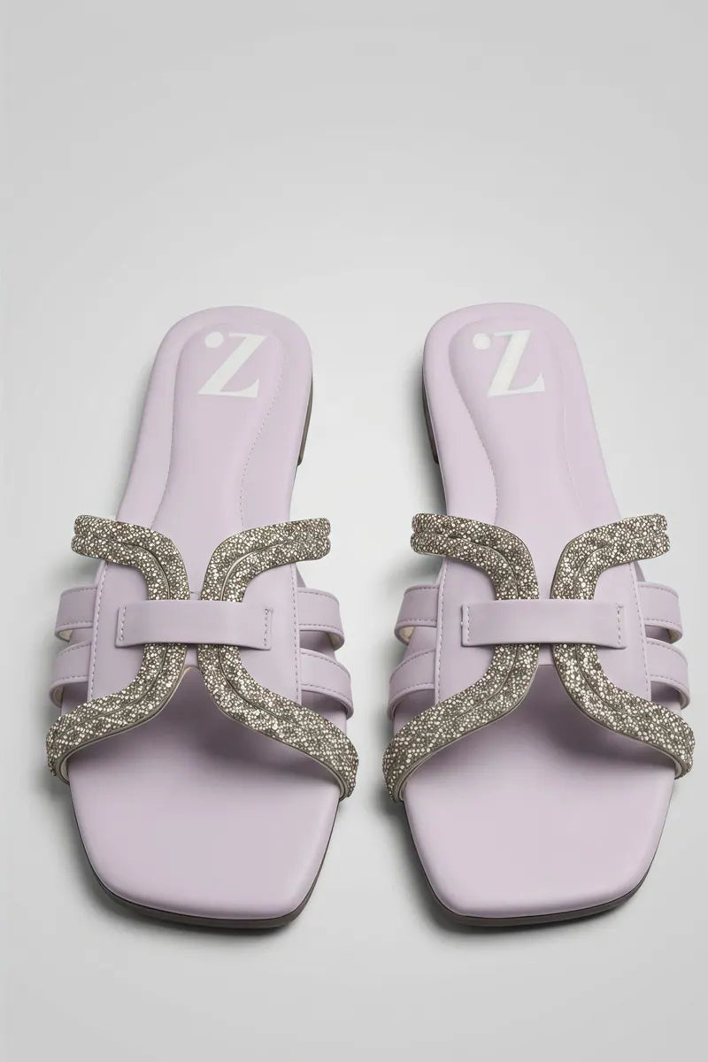 Formal Women Flats Slipper Z-112 – Lavender additional view 4 | Zainab Designer Abaya