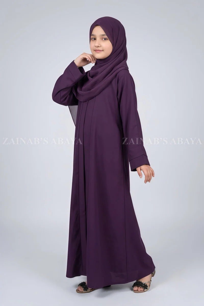 Nida Korean Front Open Abaya for Kids OL-753 – product view 1 | Zainab Designer Abaya