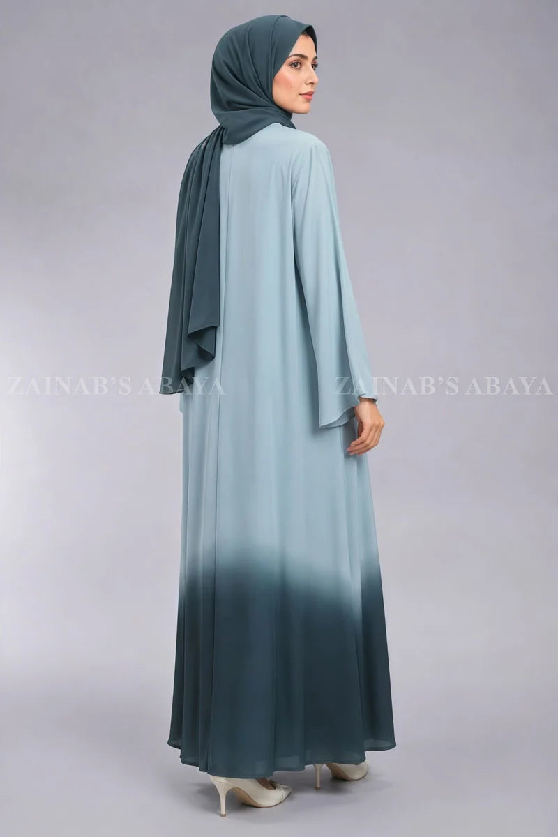 Nida Dual Colored Cost Style Abaya for Women OL 1190 – Multi Color – additional product view | Zainab Designer Abaya