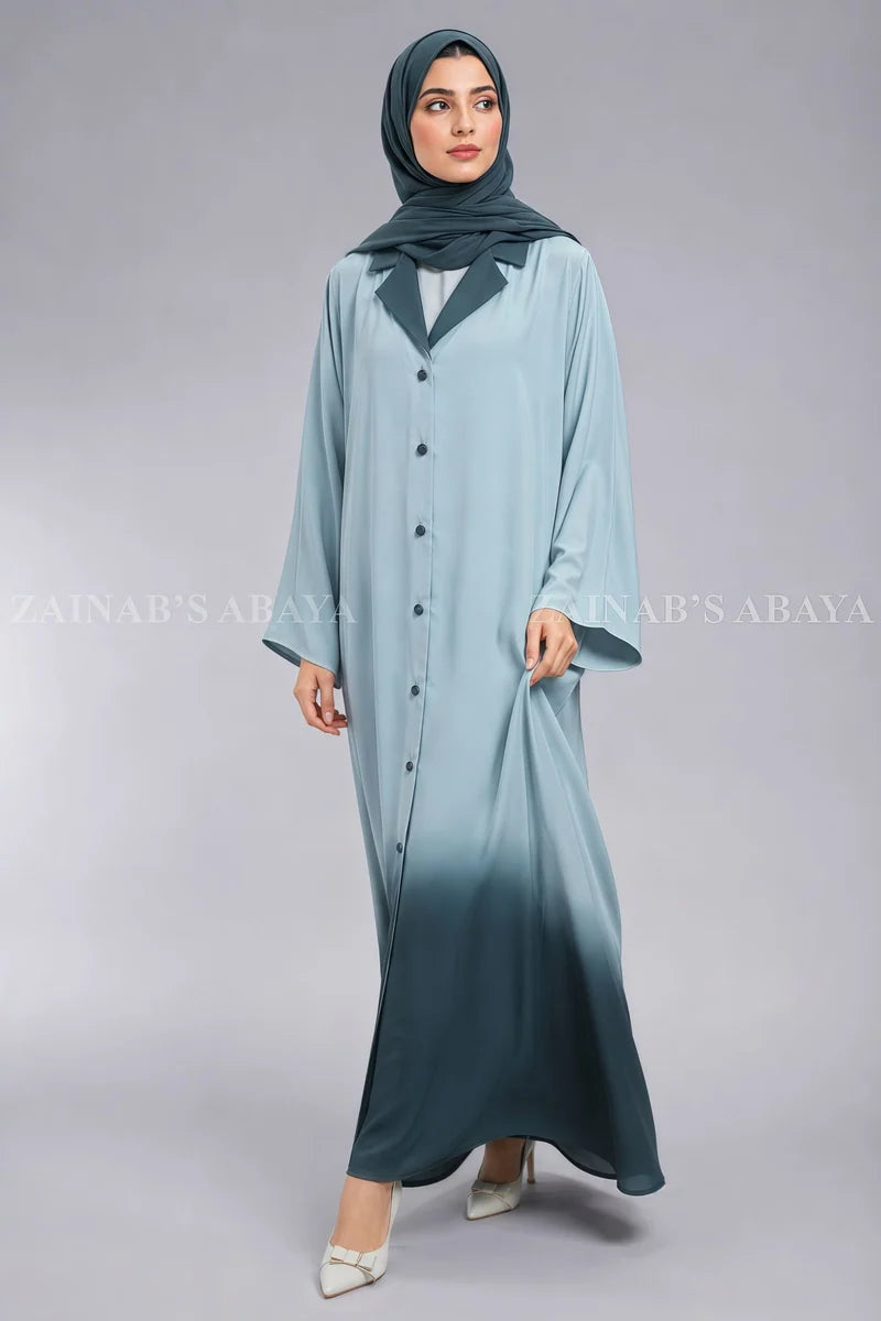 Nida Dual Colored Cost Style Abaya for Women OL 1190 – Multi Color – additional product view | Zainab Designer Abaya