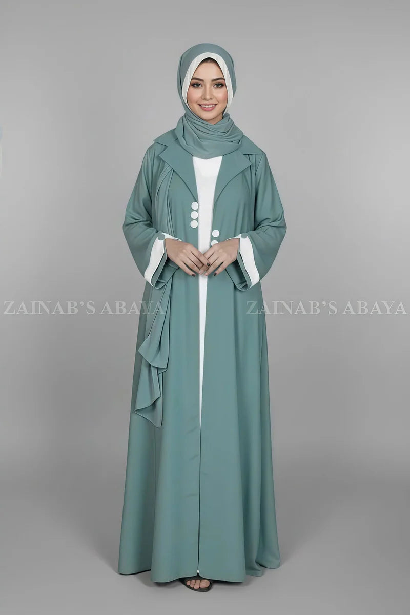 New Coat Style Abaya for Women with Inner OL-1128