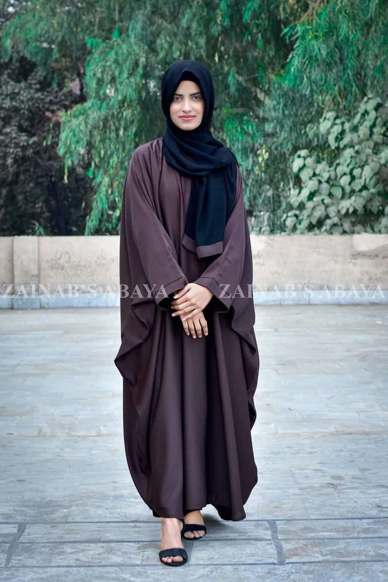 Simple Butterfly Abaya in Zoom Fabric OL-1020 – OL-1020 – product view 2 | Zainab Designer Abaya