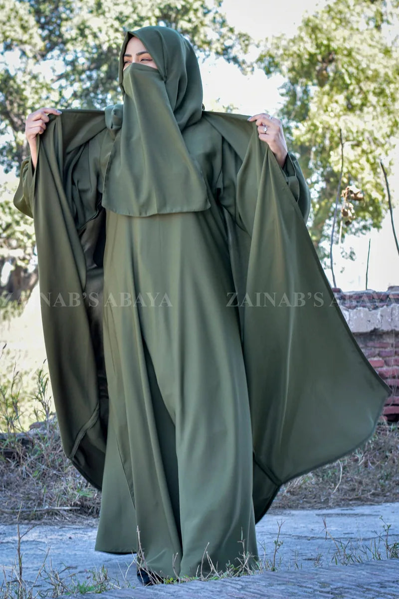 Tie Style Kaftan Abaya with Inner Maxi OL-1033 – OL-1033 – product view 1 | Zainab Designer Abaya