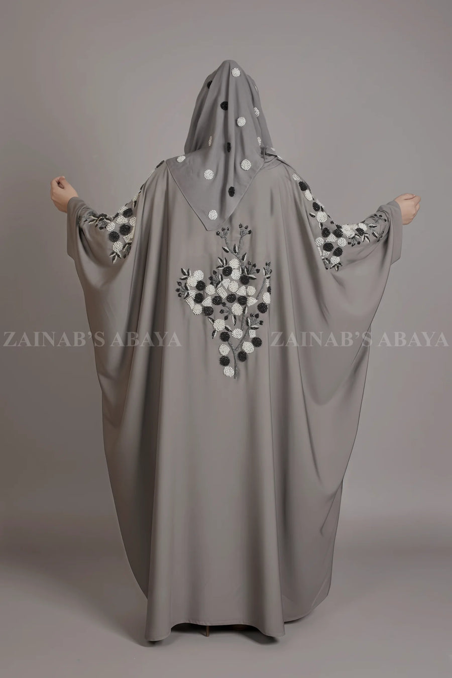 Nida Kaftan Abaya with Handmade Stone Work OL-1130