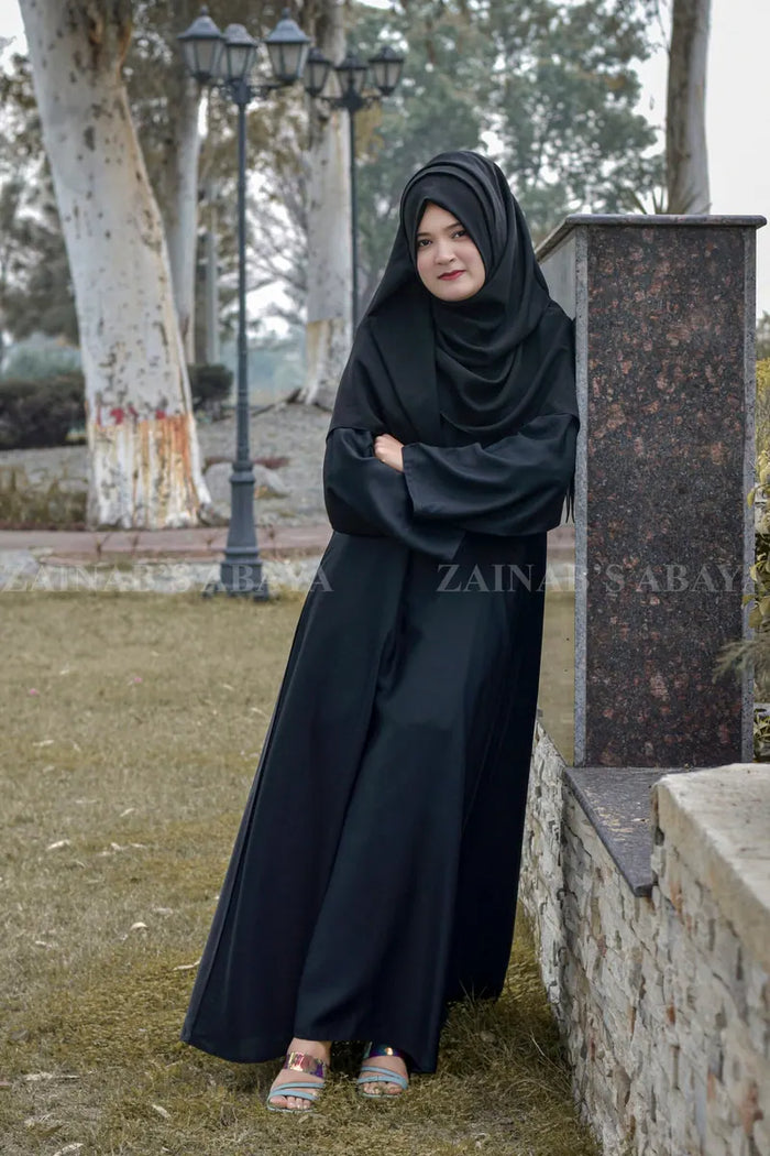 Simple Black Maxi Abaya OL-0199