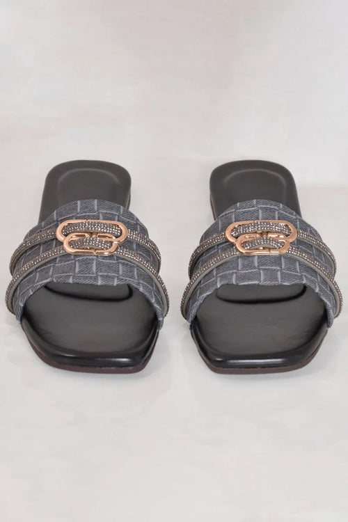 Aero Nexis Formal Women Slipper Z-106 – Grey additional view 4 | Zainab Designer Abaya