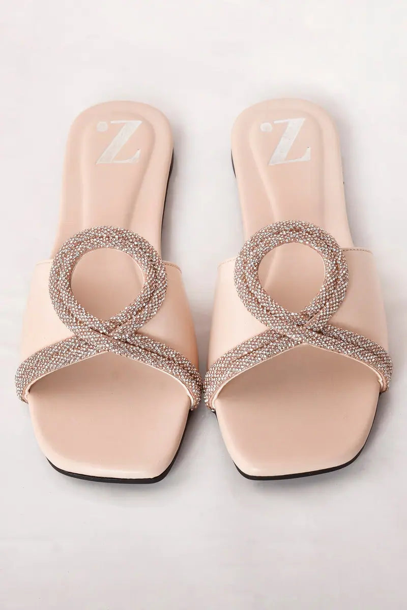 Luxe Formal Women Slipper Z-107 – Cream additional view 3 | Zainab Designer Abaya