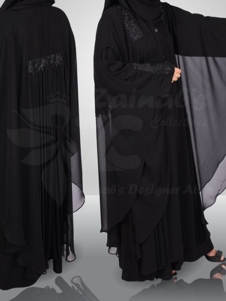 Kaftan Style Abaya , Lacework on Chiffon Fabric And Inner Normal Fabric – 0108