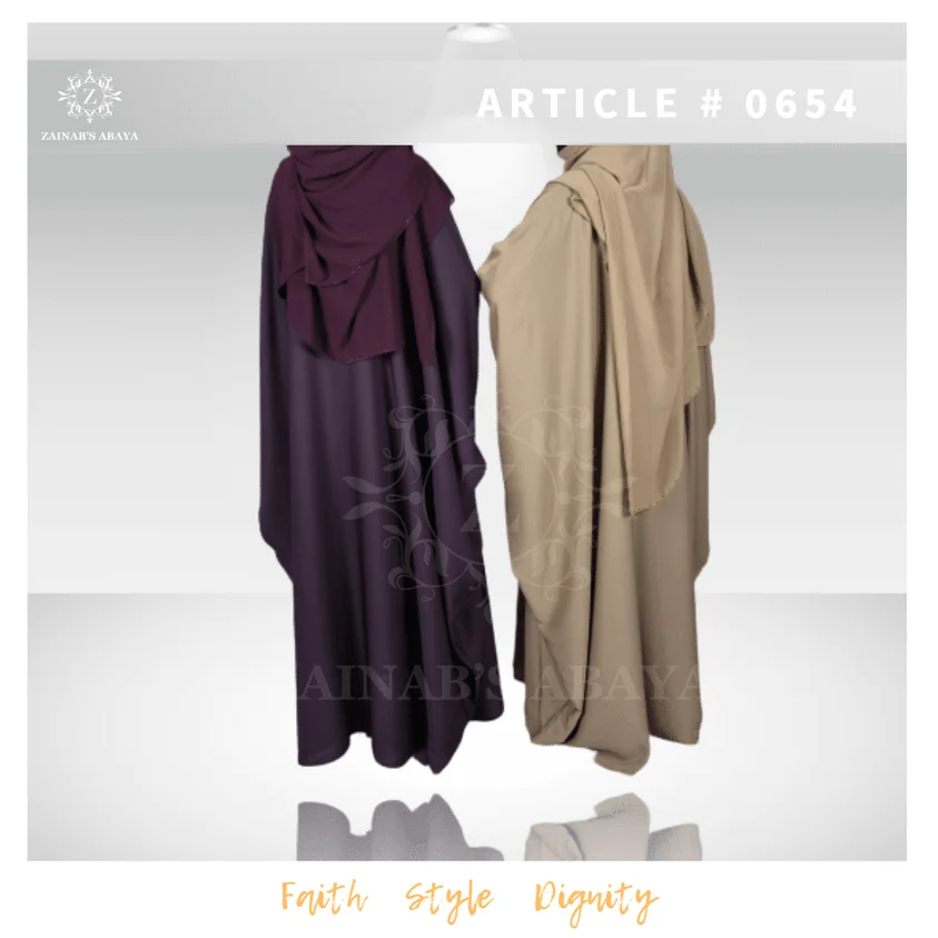 Nida fabric simple kaftan Abaya – 0654