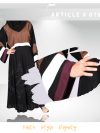 Nida Umbrella Abaya, Plates design on Upper Half body with Stylish Sleeves – 0762