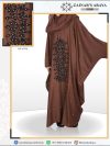 Nida Color Kaftan Abaya Hand Made Machine Embroidery With Pearl Work on Front – 0790