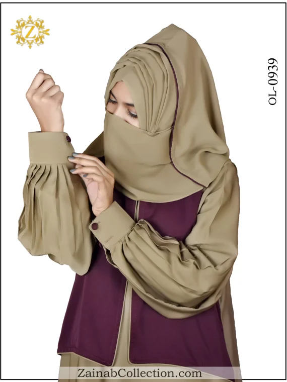 Nida Maxi Waistcoat Style Abaya - 0939
