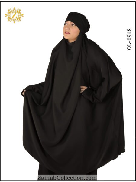Zainab Khimar Abaya 2 piece with jilbab skirt Lest - 0948