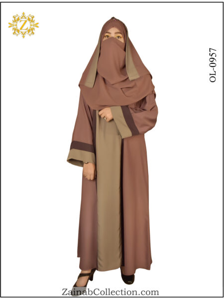 Zainab New Plain Maxi Abaya - 0957