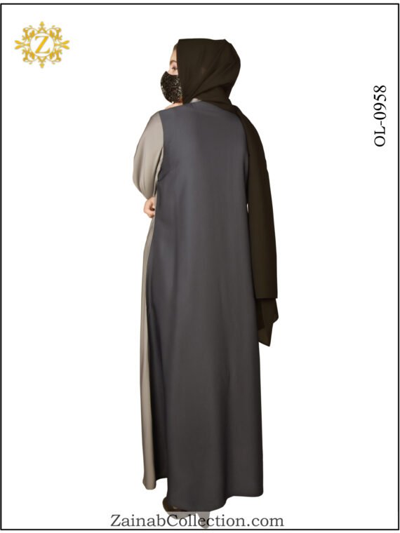 New Zainab Plain Gown Abaya - 0958