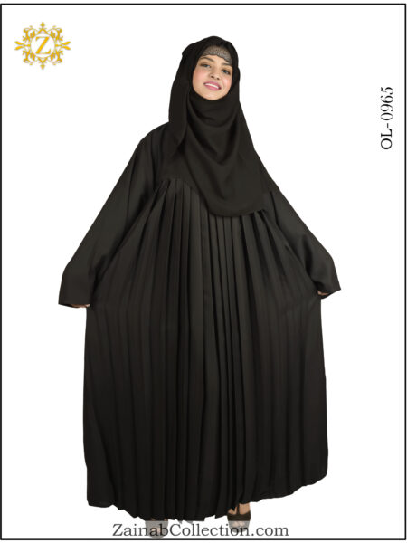 New Zainab Maxi Abaya with Plates - 0965
