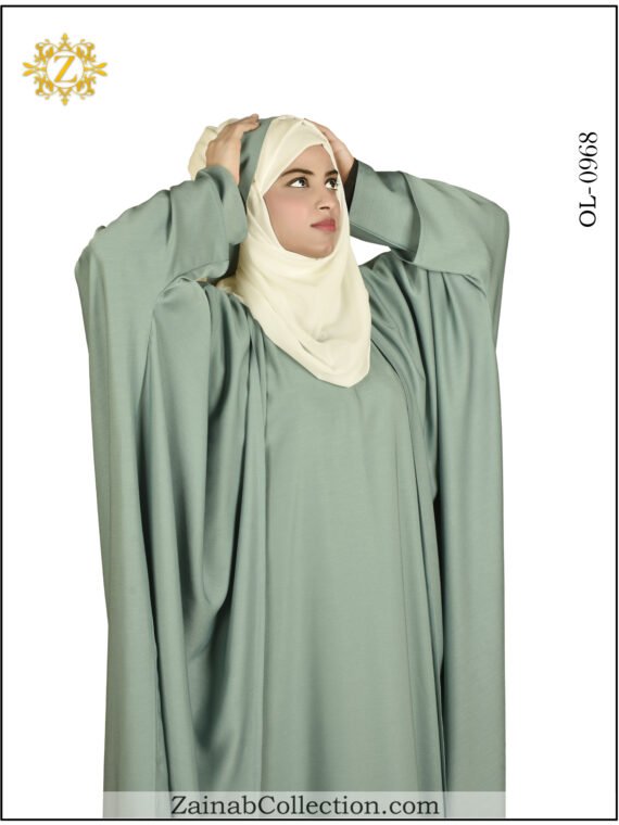 Sophisticated Zainab Plain Maxi Abaya + Kaftan - 0968