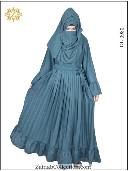 Sophisticated Zainab Maxi Abaya 0980: Elevate Your Modest Fashion