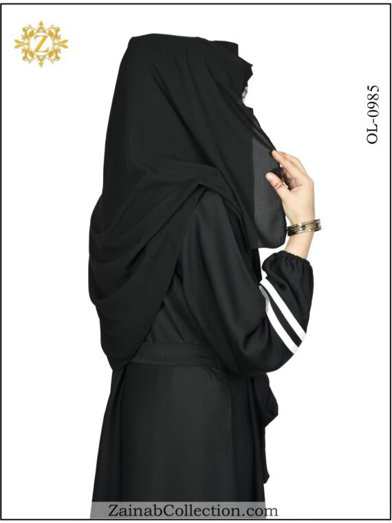A Striking Fusion of Elegance with Modern Zainab Abaya 0985