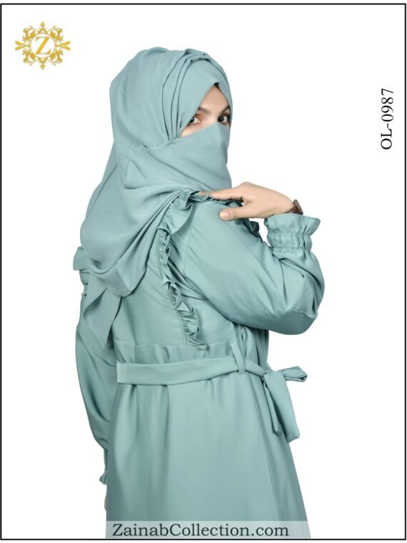 Embrace Graceful Elegance: Zainab Maxi Abaya 0987