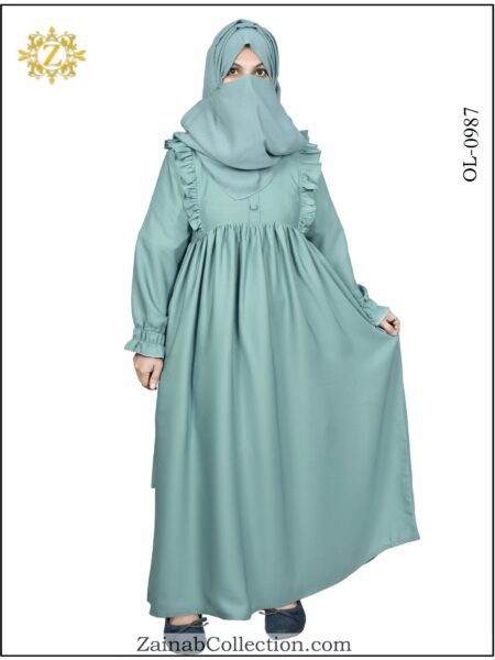 Embrace Graceful Elegance: Zainab Maxi Abaya 0987