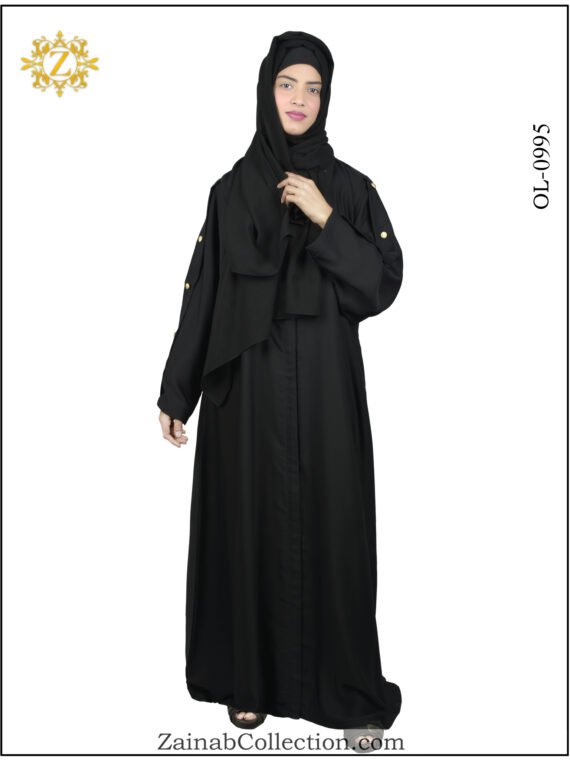 New Front Open Gown Abaya OL-995