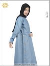New Denim Gown Embroidery Abaya Motive OL-0997