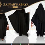 Elegant Nida butterfly abaya with neck plates design for a modern and sophisticated look.