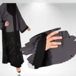 Nida color gown abaya with a sleek and elegant design, offering a stylish and modest look.