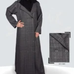 Coat Style Abaya in wool fabric