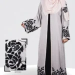 New Double Layer Chiffon Abaya with delicate embroidery