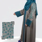 New front open gown abaya with a sleek and elegant design, perfect for modest and modern fashion.