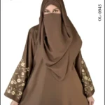 Maxi Abaya with intricate embroidery, offering a stylish and modest design.