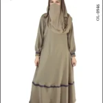 New Nida umbrella abaya with elegant embroidery, offering a flowing and stylish design.