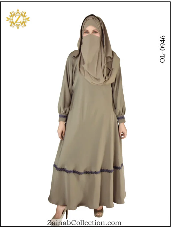 Umbrella Abaya, Abaya New Nida umbrella abaya with elegant embroidery, offering a flowing and stylish design.