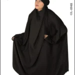 New Khimar 2 Piece Abaya in black with Jilbab skirt