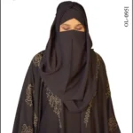 Butterfly Abaya with dotted embroidery, featuring a flowing and elegant design.