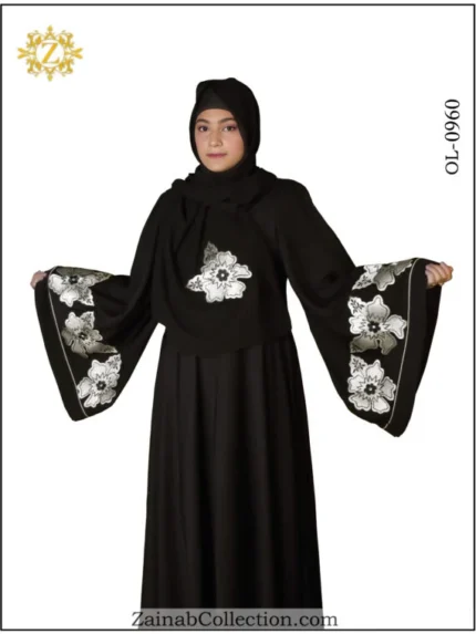 Embroidery Umbrella Abaya