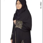 Zainab Gown abaya with intricate Turkish embroidery, offering a luxurious and elegant design.”