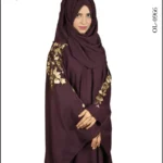 New butterfly abaya with sleek embroidery design, offering a flowing and elegant look.