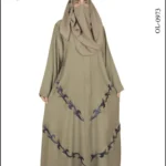 New Zainab Front Open Gown Abaya with front embroidery