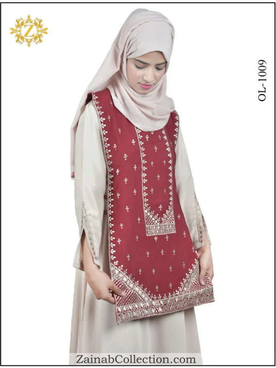 Umbrella Abaya, Abaya, Nida Abaya Nida umbrella abaya with an embroidered shirt, featuring a flowing design and elegant detailing.