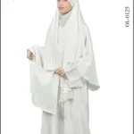 Nida maxi Umrah abaya with a simple and modest design, ideal for religious wear.