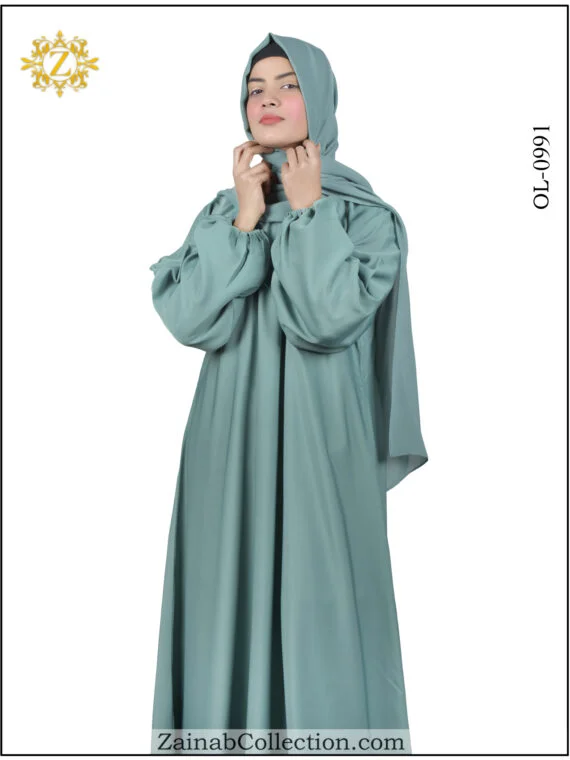 Stylish Nida Maxi Abaya with attached staler
